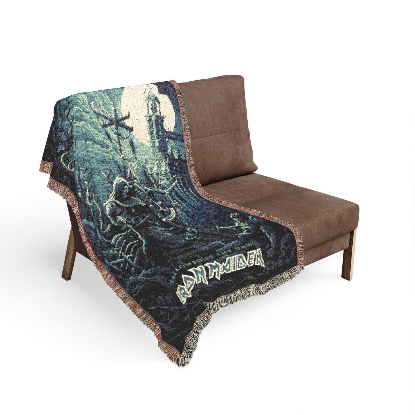 Iron Maiden Live After Death Graveyard Eddie Woven Blanket