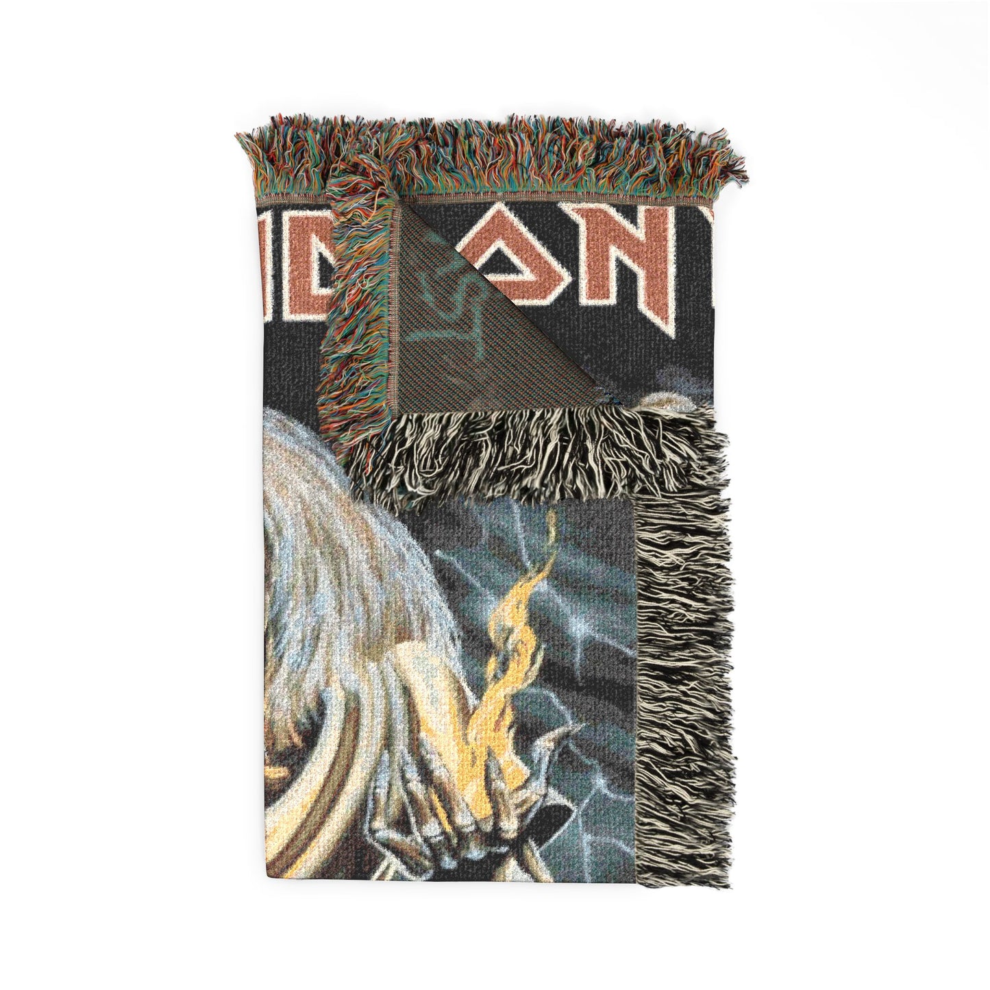 Iron Maiden Powerslave Vertical Design Woven Blanket
