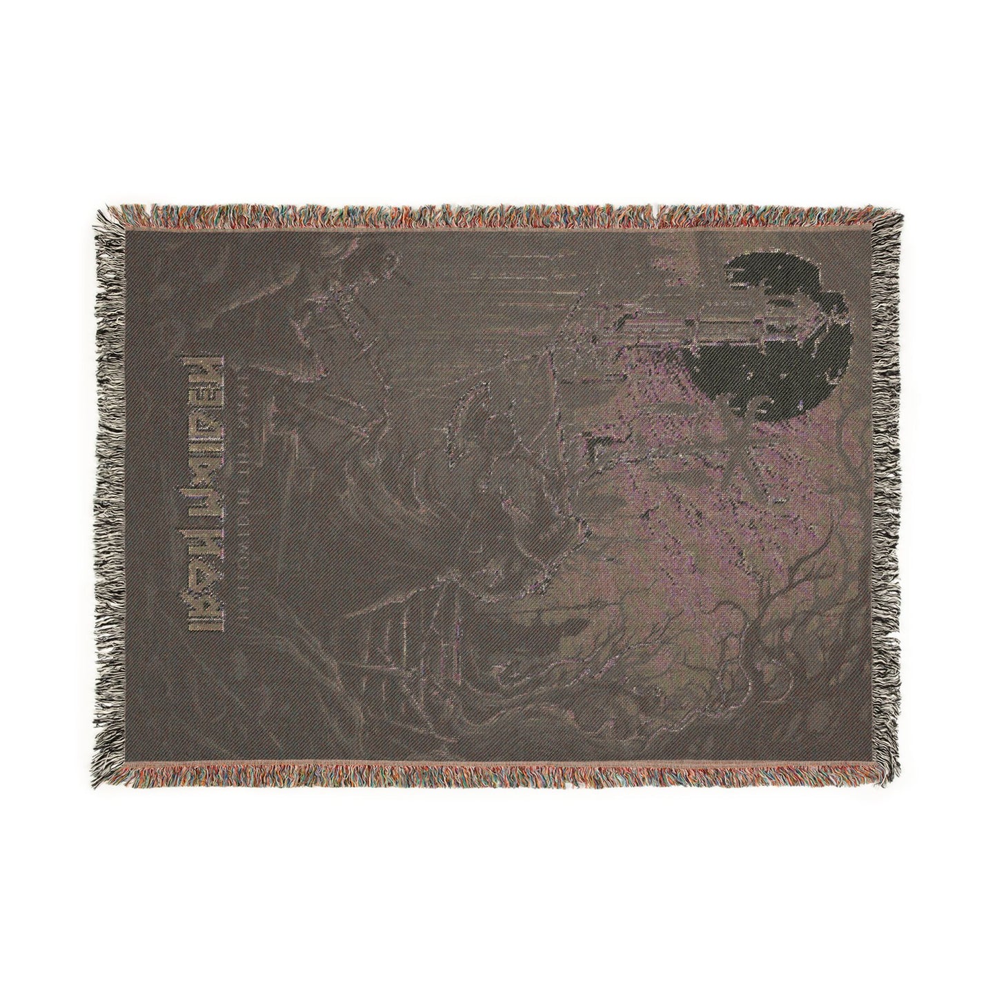 Iron Maiden Live After Death Graveyard Eddie Woven Blanket