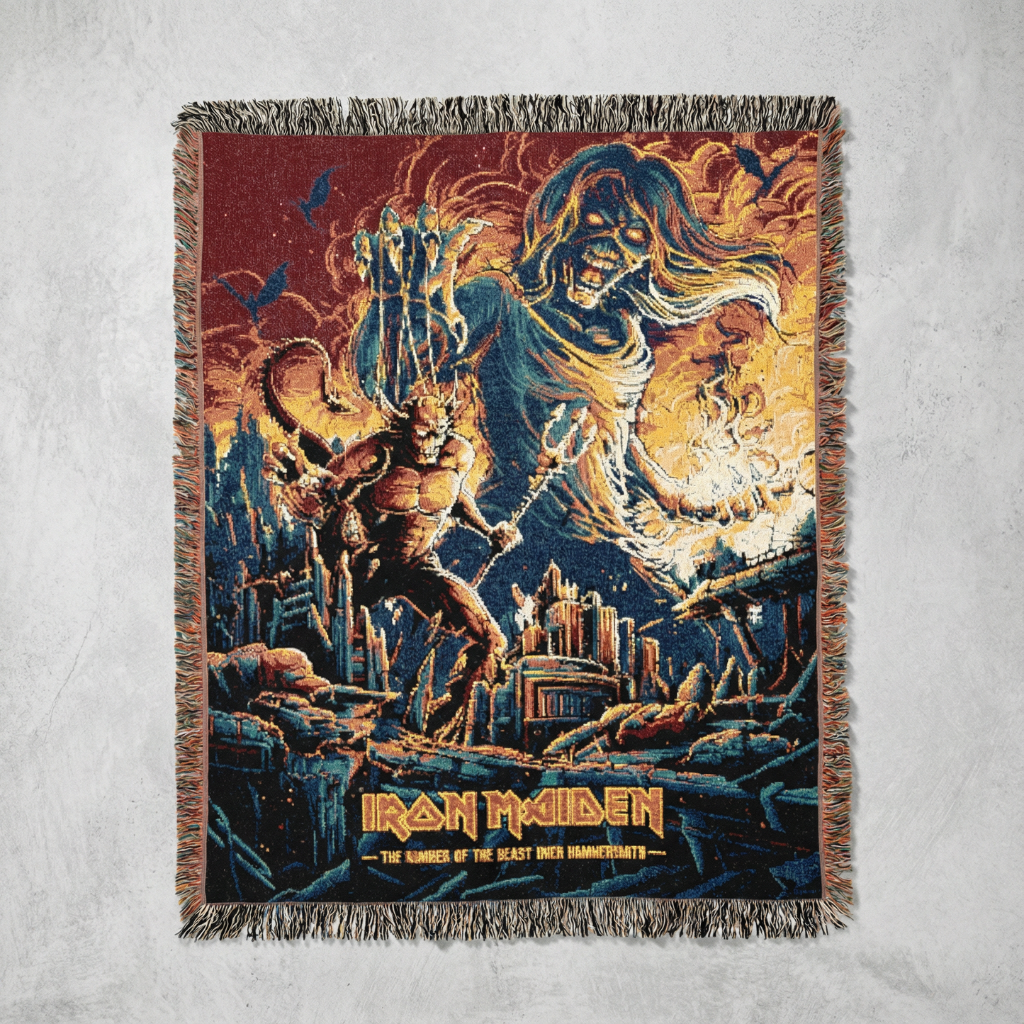 Handmade Iron Maiden Blankets